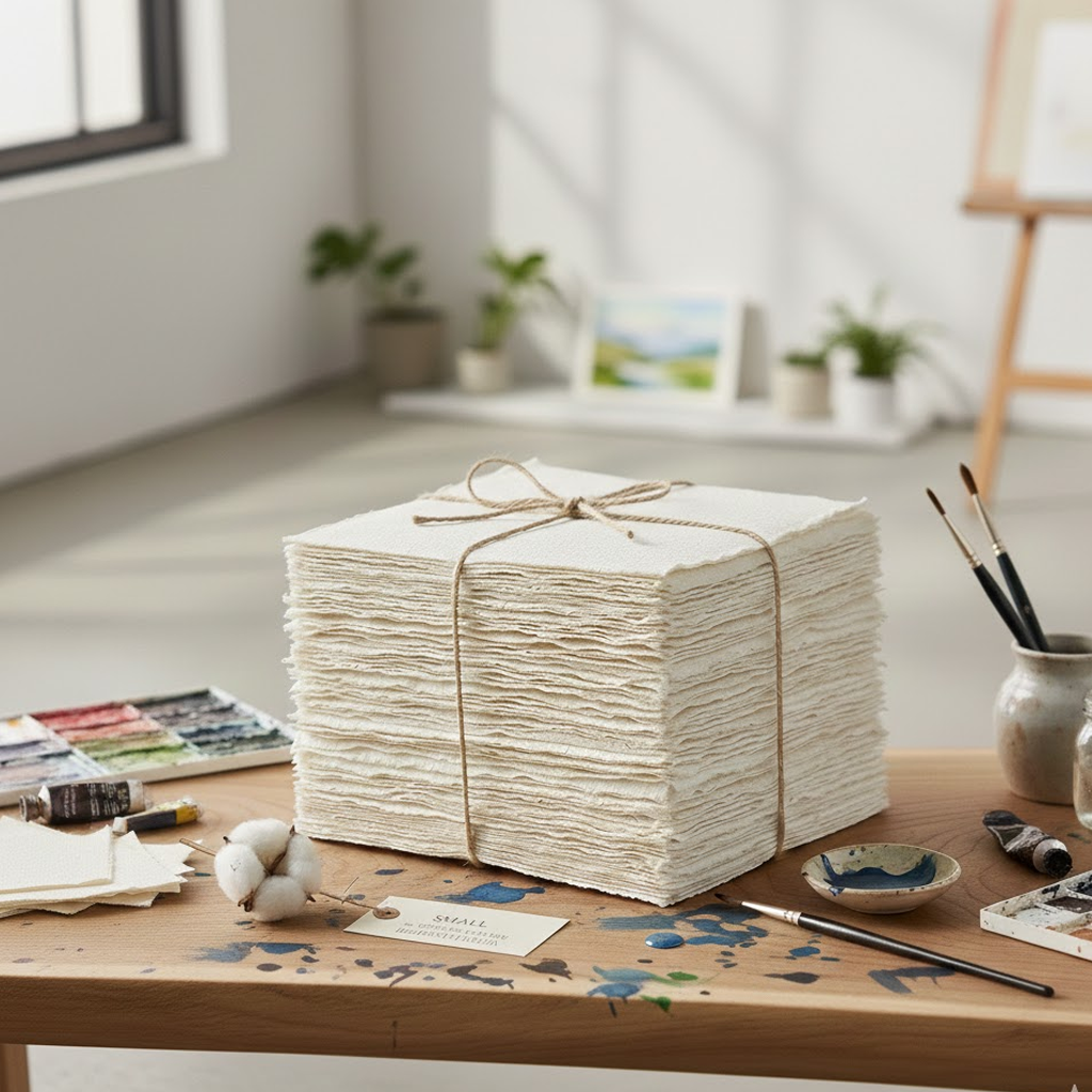 Artisanal Handmade Watercolor Paper Small (5.8" × 8.3")